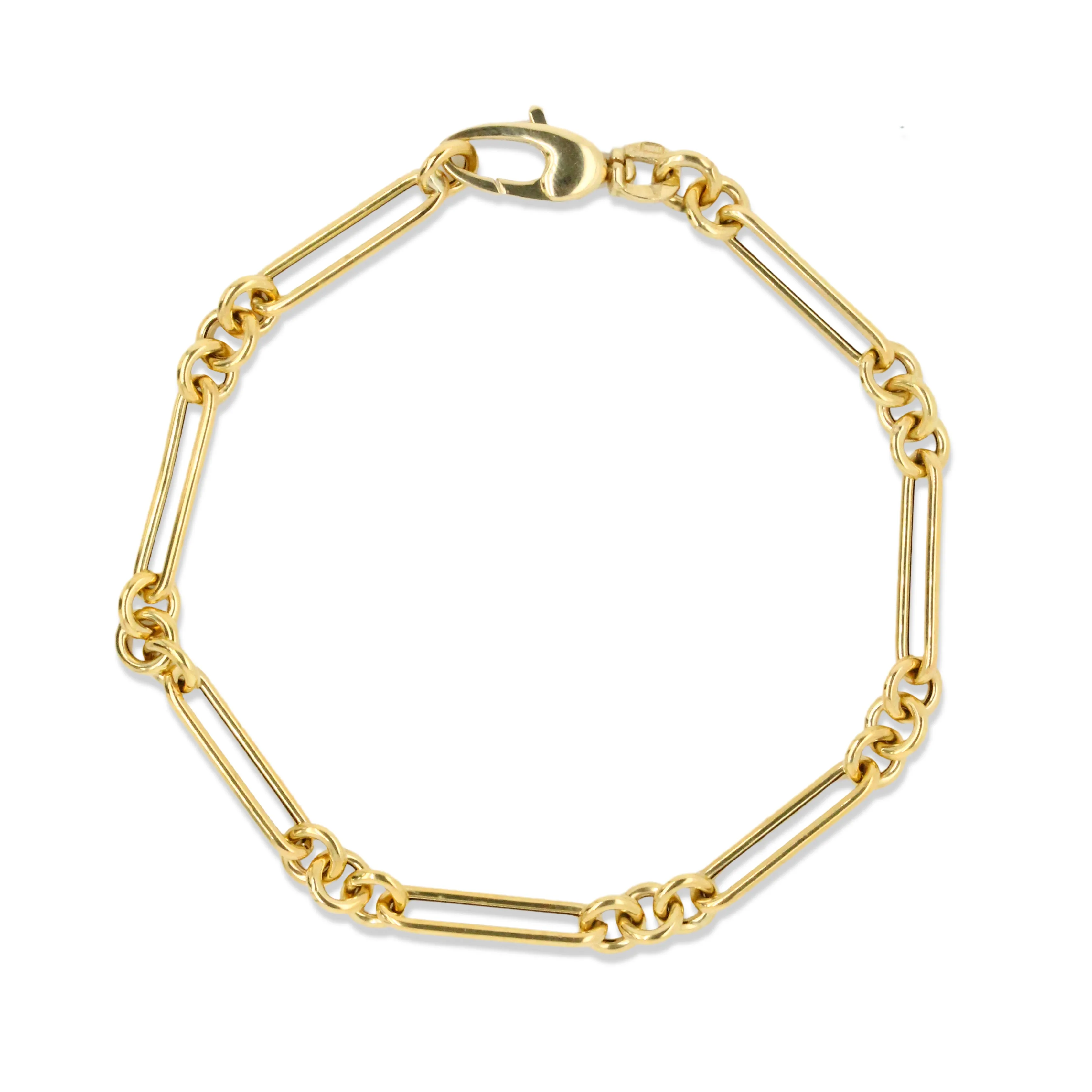 Gold Paperclip Bracelet