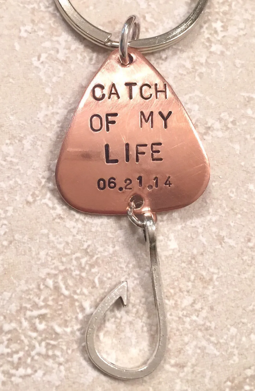 Happy Father's Day, Fishing Lure Keychain, For Him, Boyfriend Gift, Personalized Fishing Lure, Hand Stamped Fishing Lure,natashaaloha