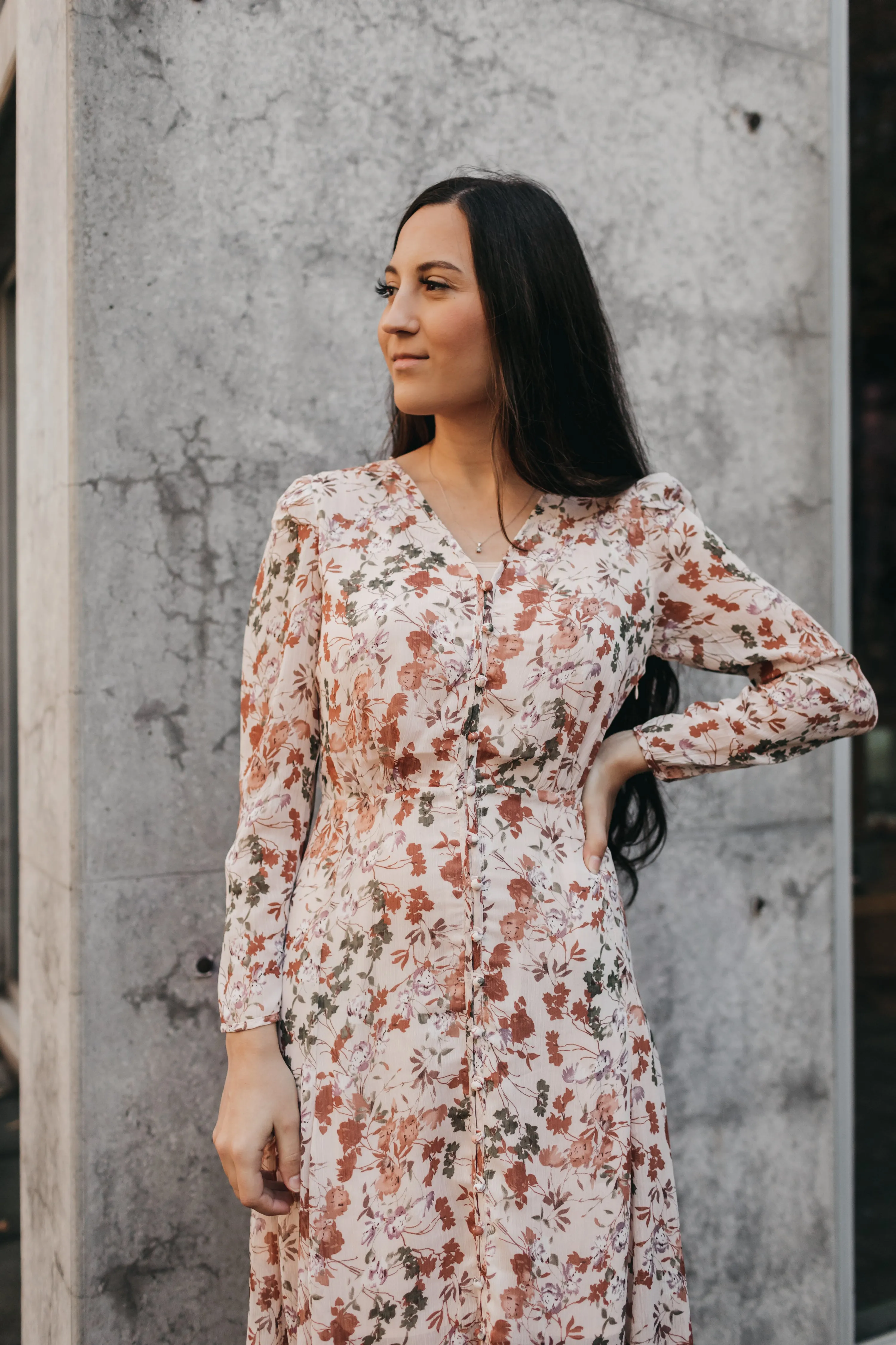 Helen Floral Midi Dress