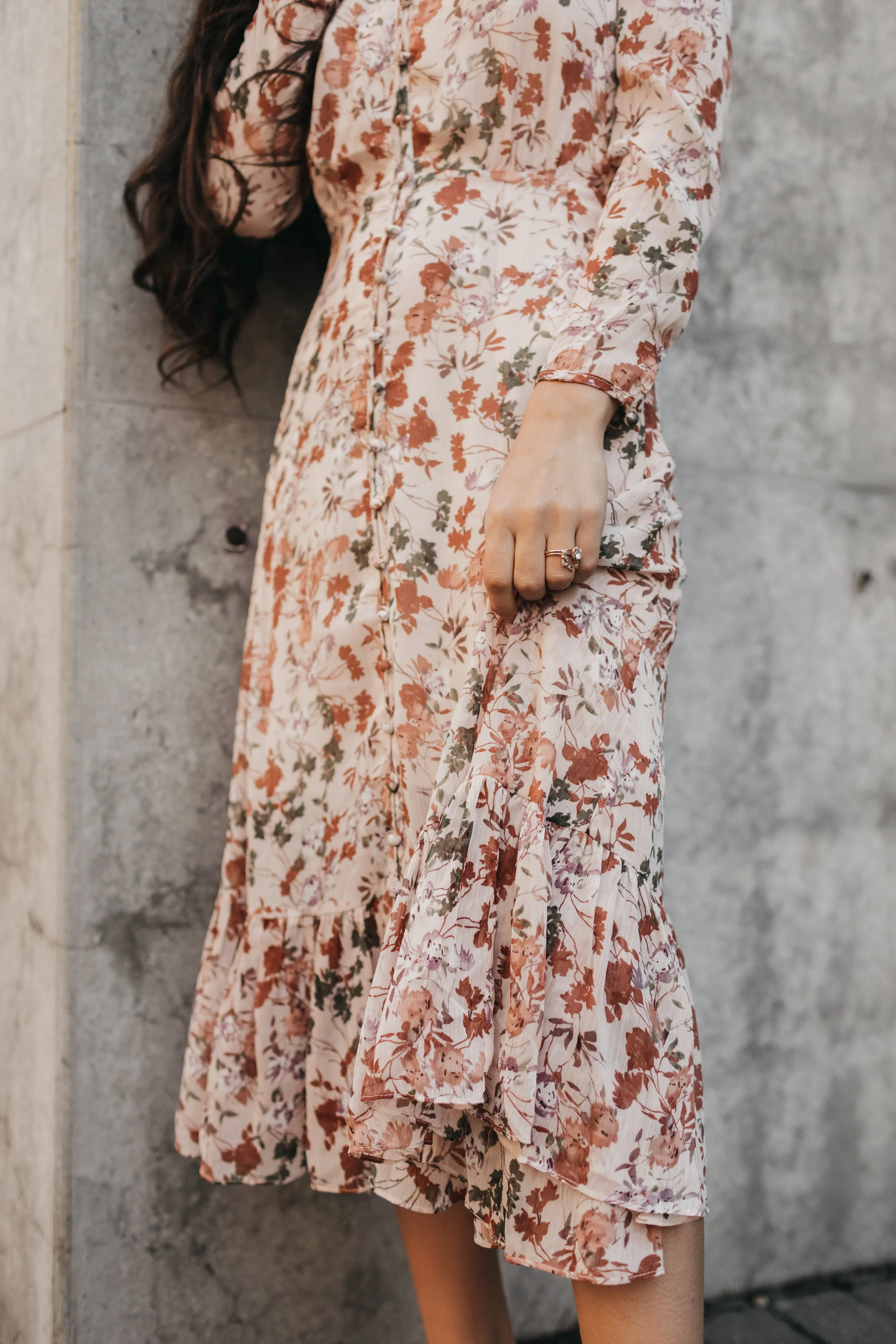 Helen Floral Midi Dress