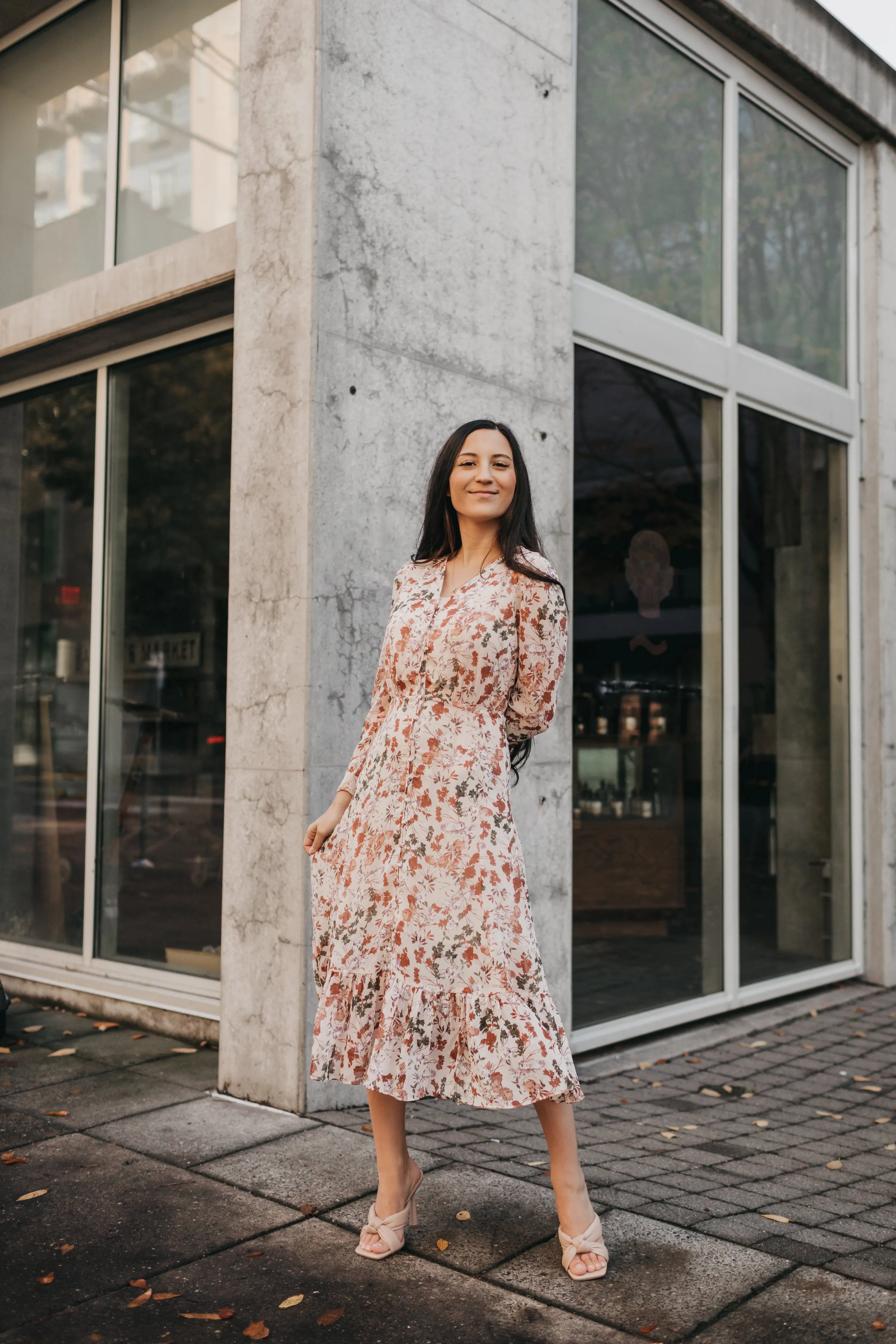 Helen Floral Midi Dress