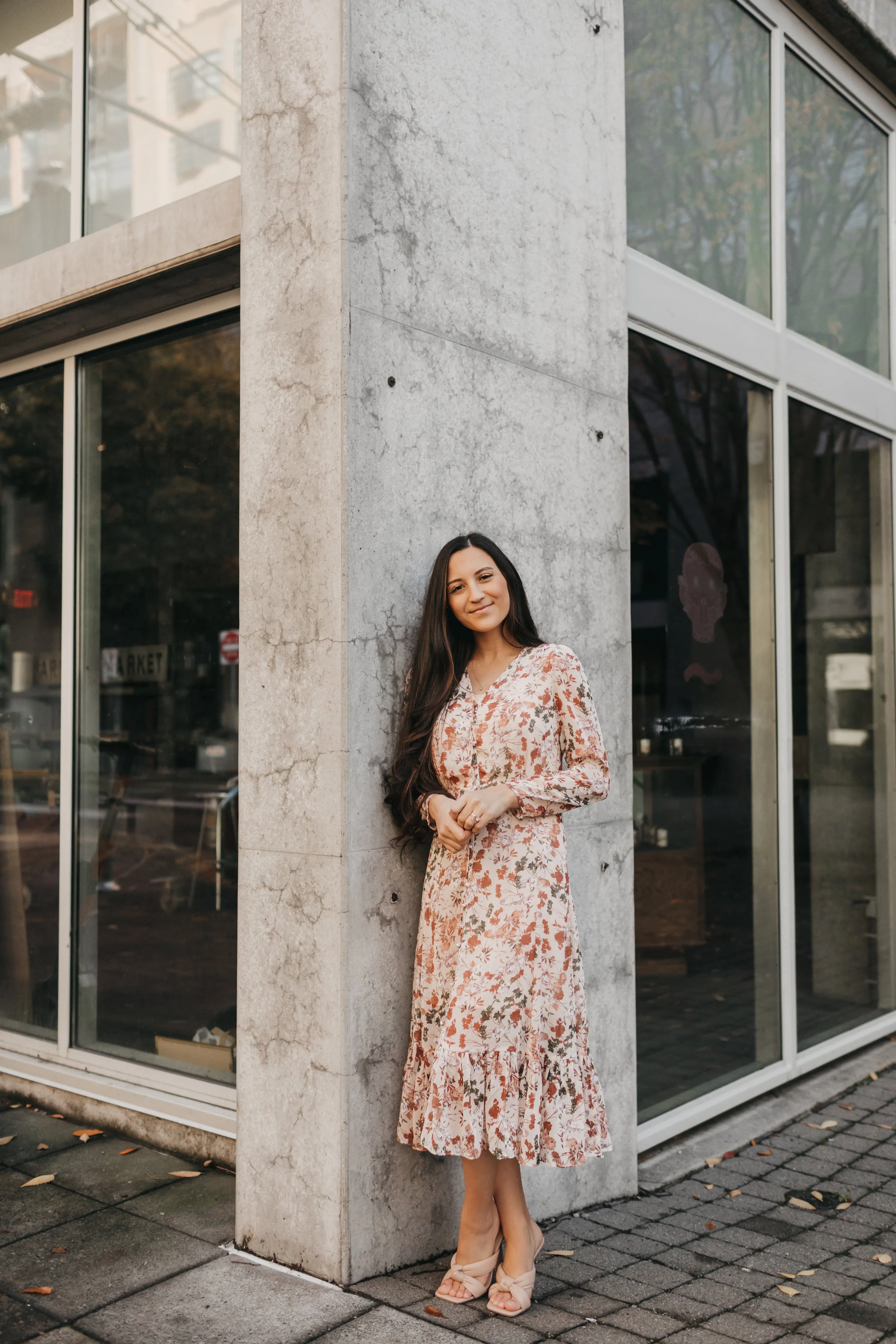 Helen Floral Midi Dress