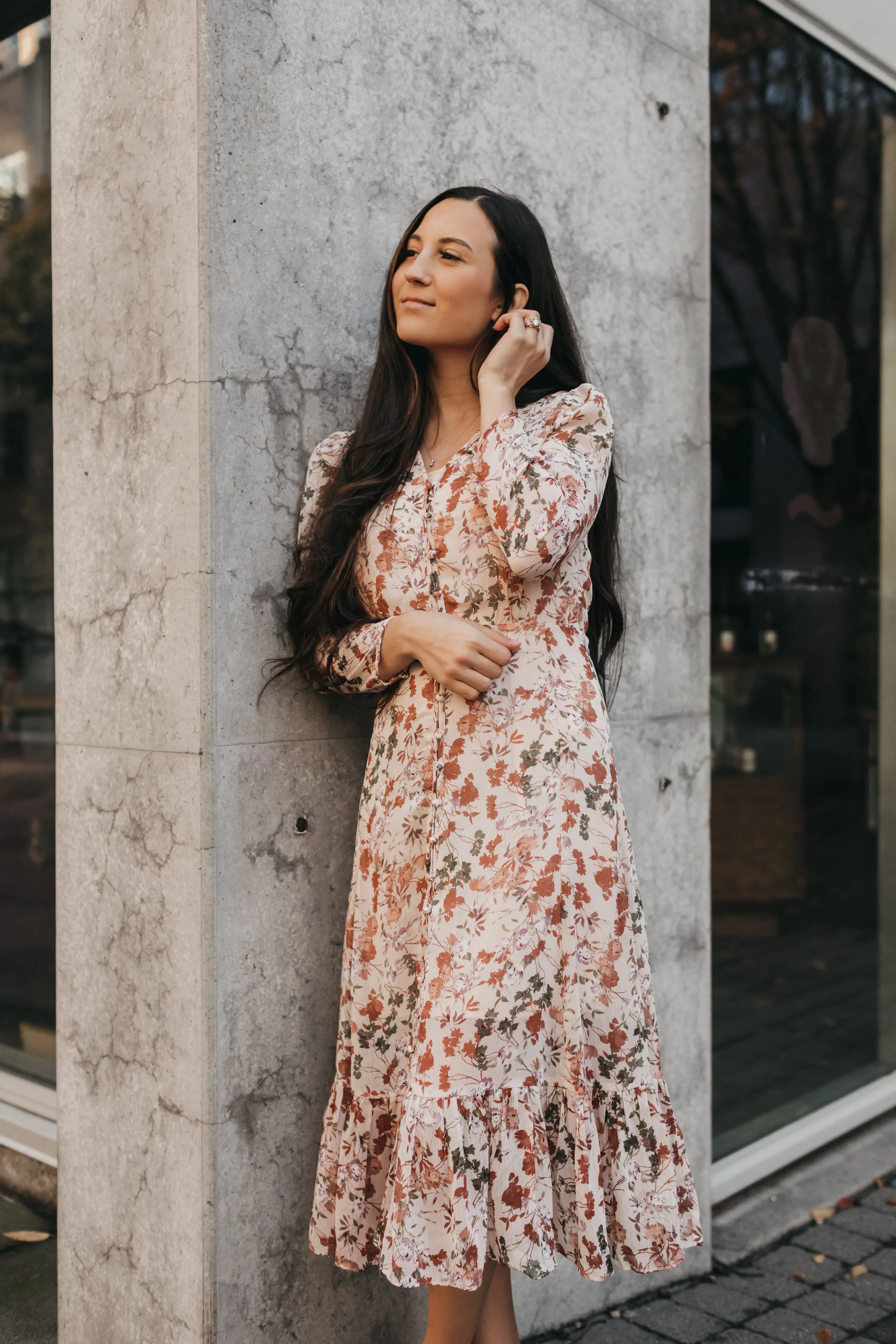 Helen Floral Midi Dress