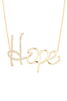 Hope Nameplate Necklace