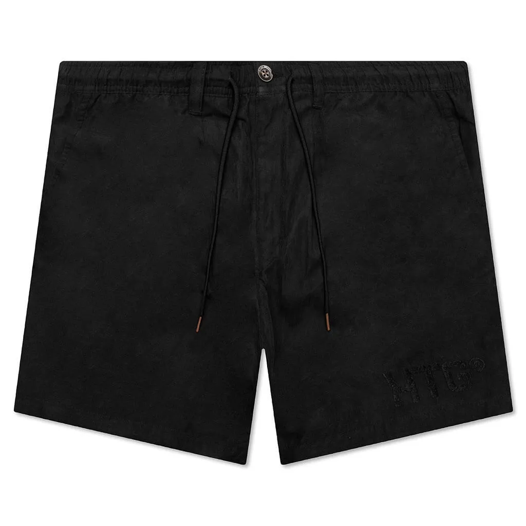 HTG Brand Poly Short - Black