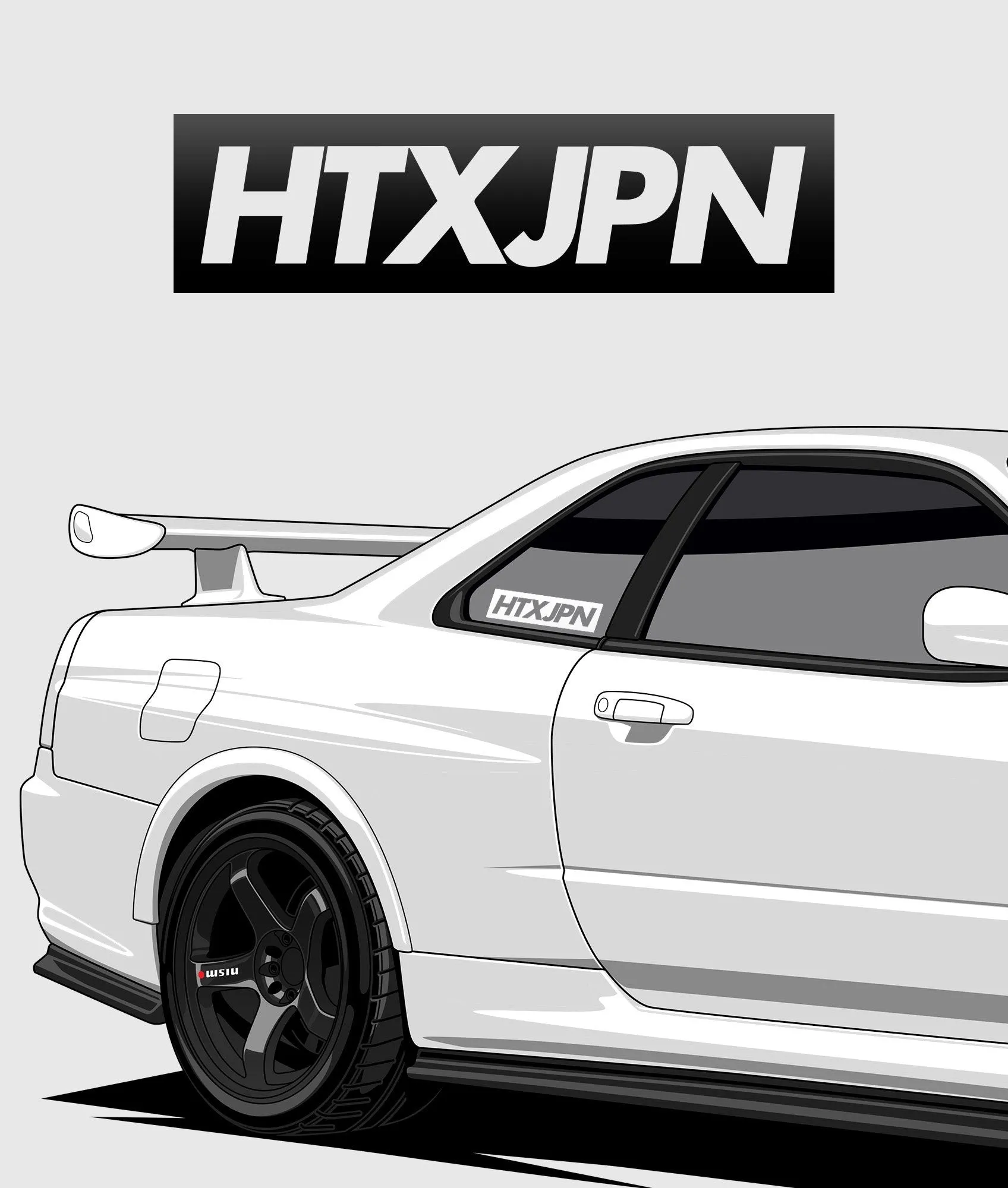 HTXJPN Classic Vinyl Sticker