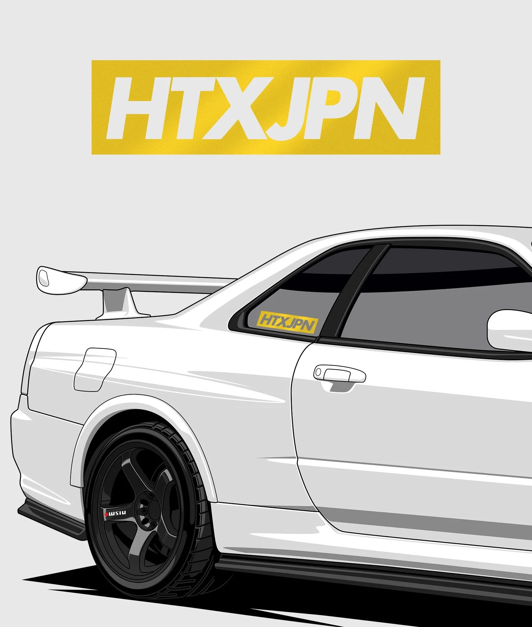 HTXJPN Classic Vinyl Sticker