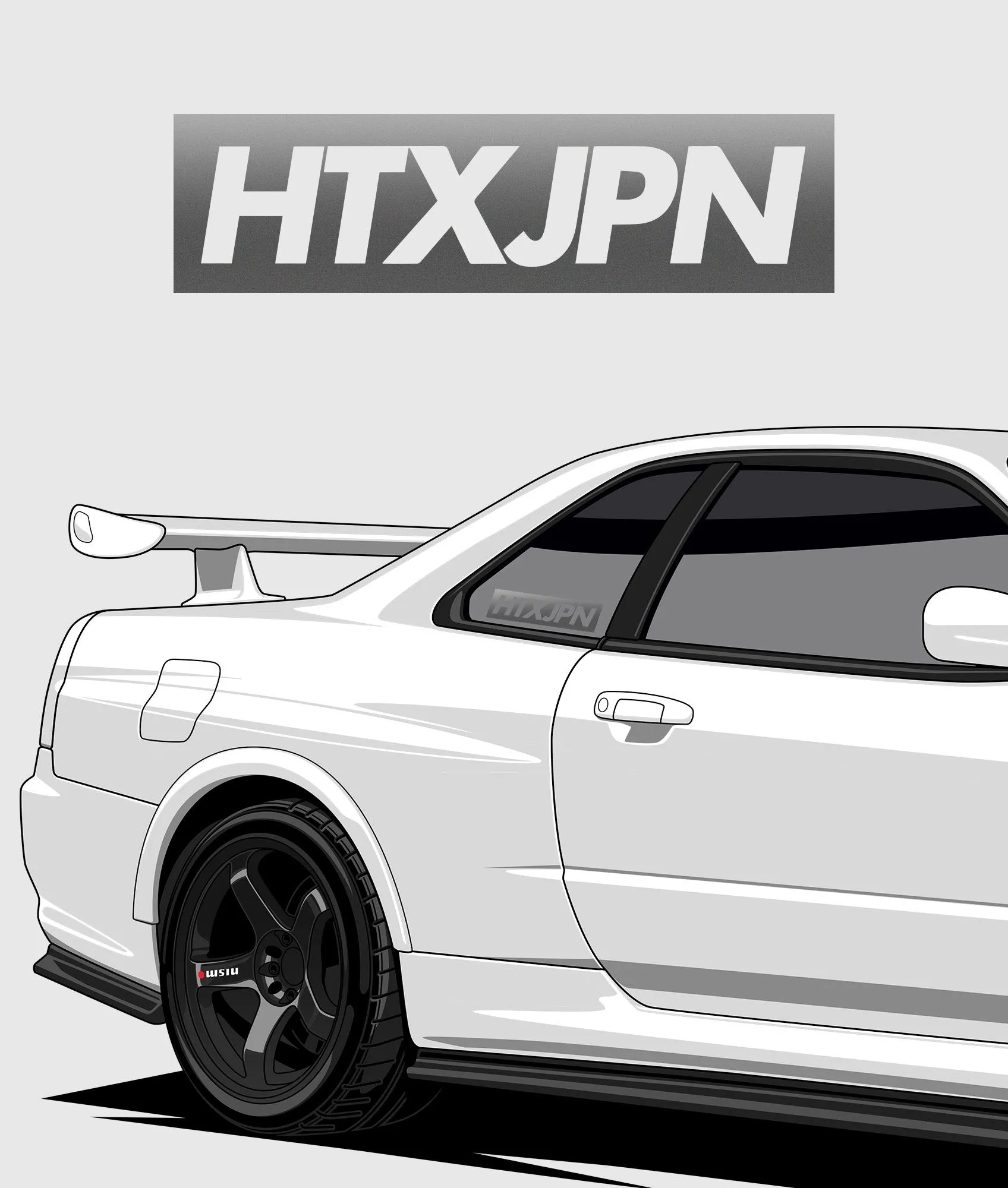 HTXJPN Classic Vinyl Sticker