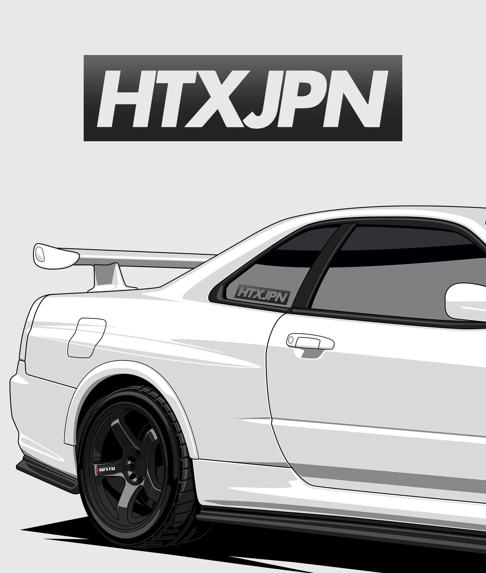 HTXJPN Classic Vinyl Sticker