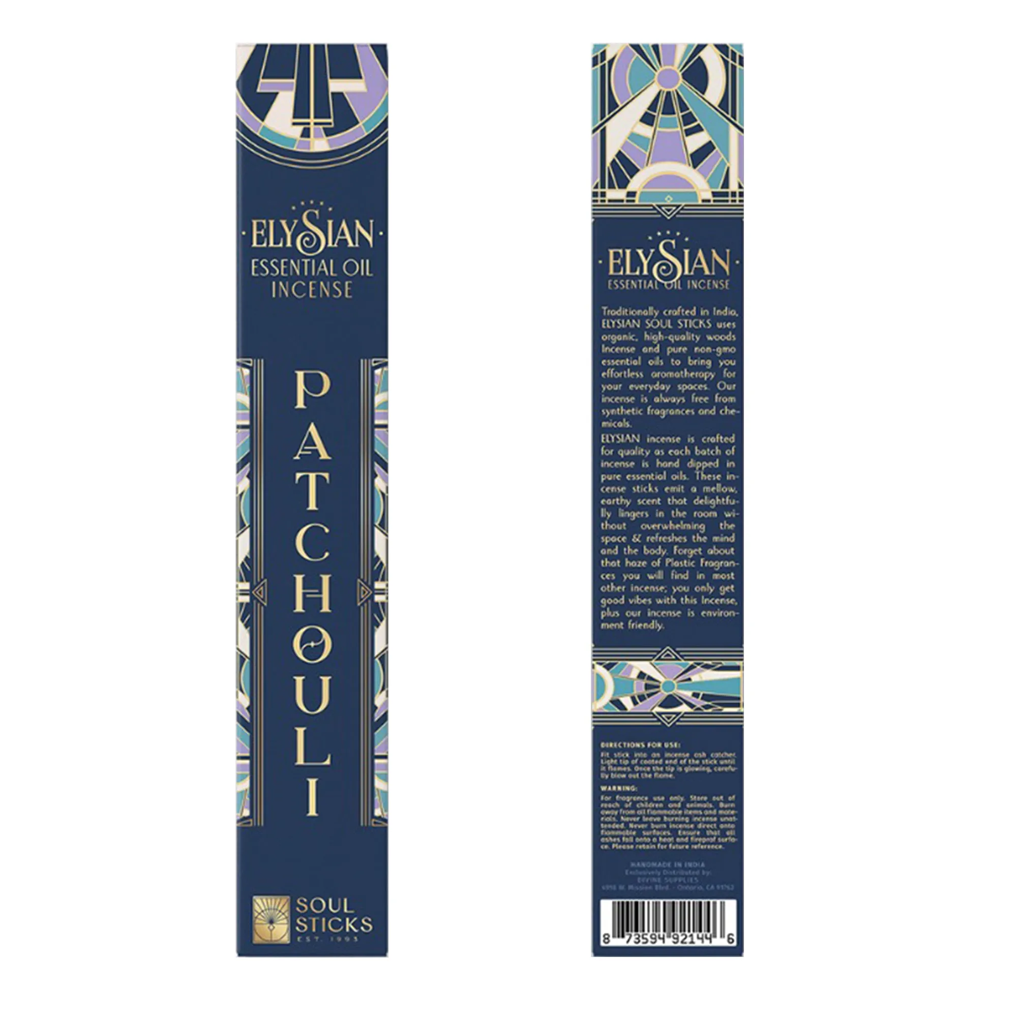 Incense - Patchouli Essential Oil Incense Sticks