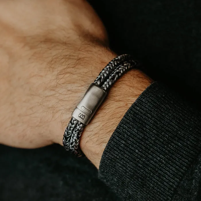 Lake Rope Bracelet Black Denim