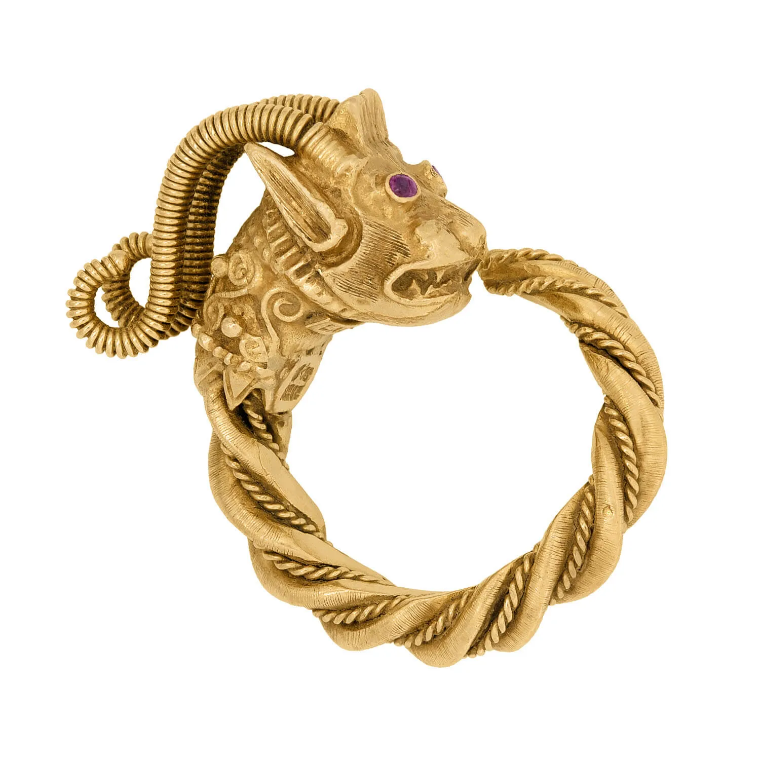 LALAoUNIS Estate 18k Ruby Dragon Ring