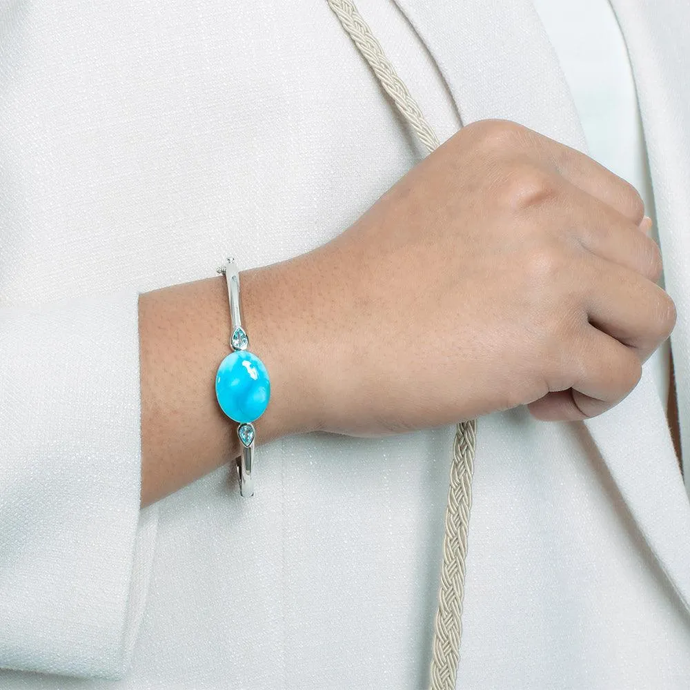 Larimar Lunar Eclipse Bangle