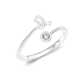 Leo Ring Sterling Silver Adjustable Zodiac Sign Ring