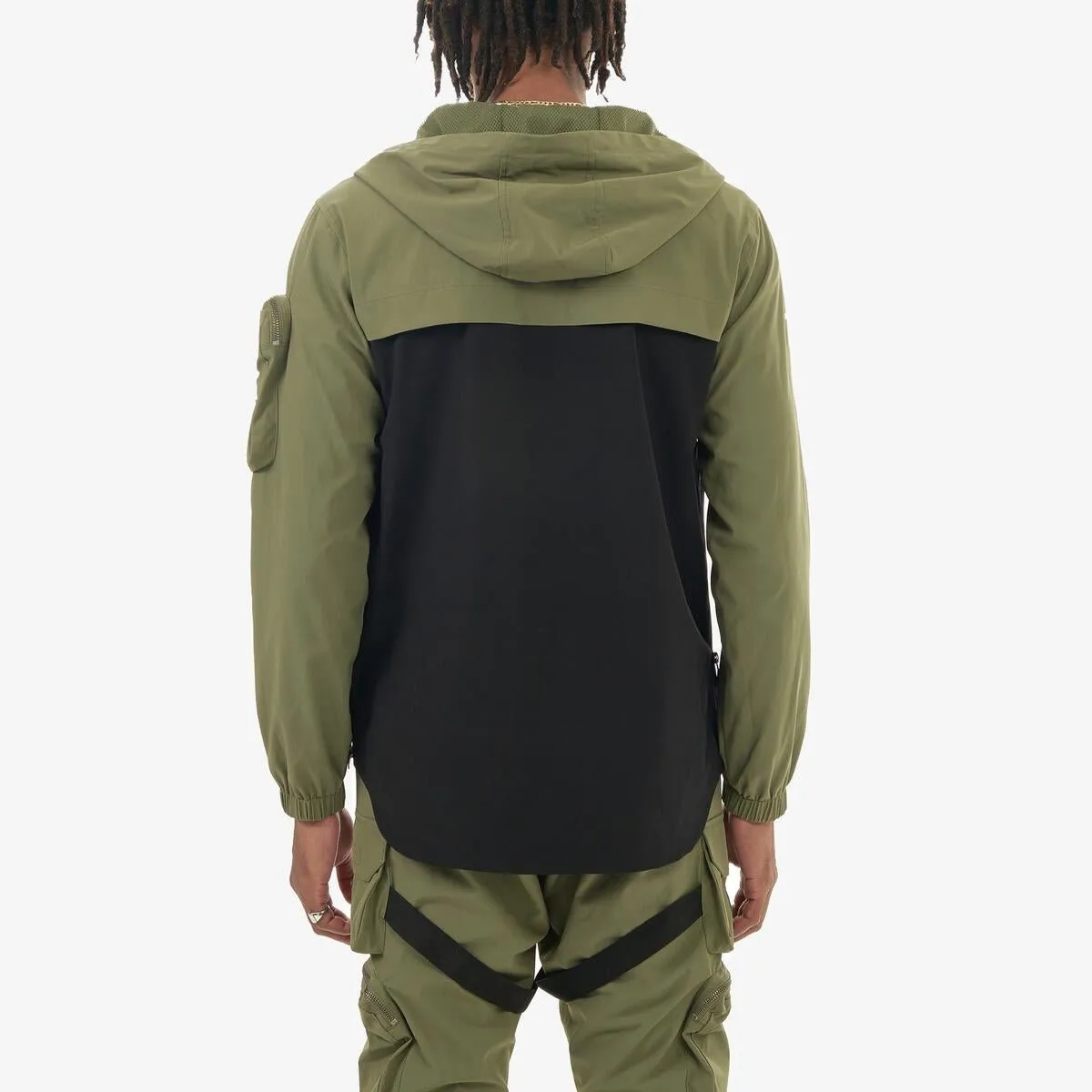 Life Code Windbreaker Jacket (Olive)