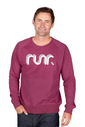 Men's Plum Retro Runr Jumper