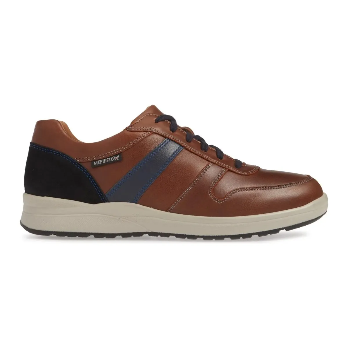 Mephisto Men's Vito Tan/Navy Nubuck