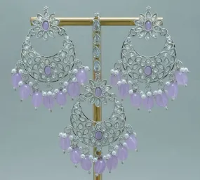 MILA POLKI EARRINGS WITH TIKKA