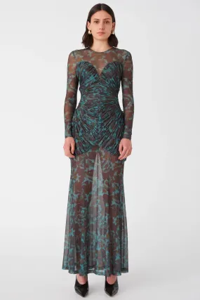 Misha Talitha Maxi Dress -  Vintage Chintz Print Jade