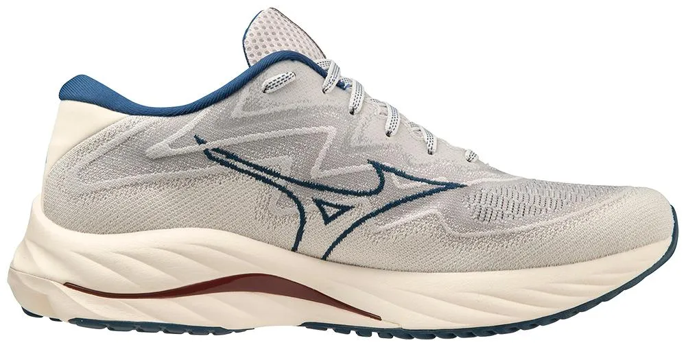 Mizuno Men's Wave Rider 27 SSW - Papyrus/Blue Opal