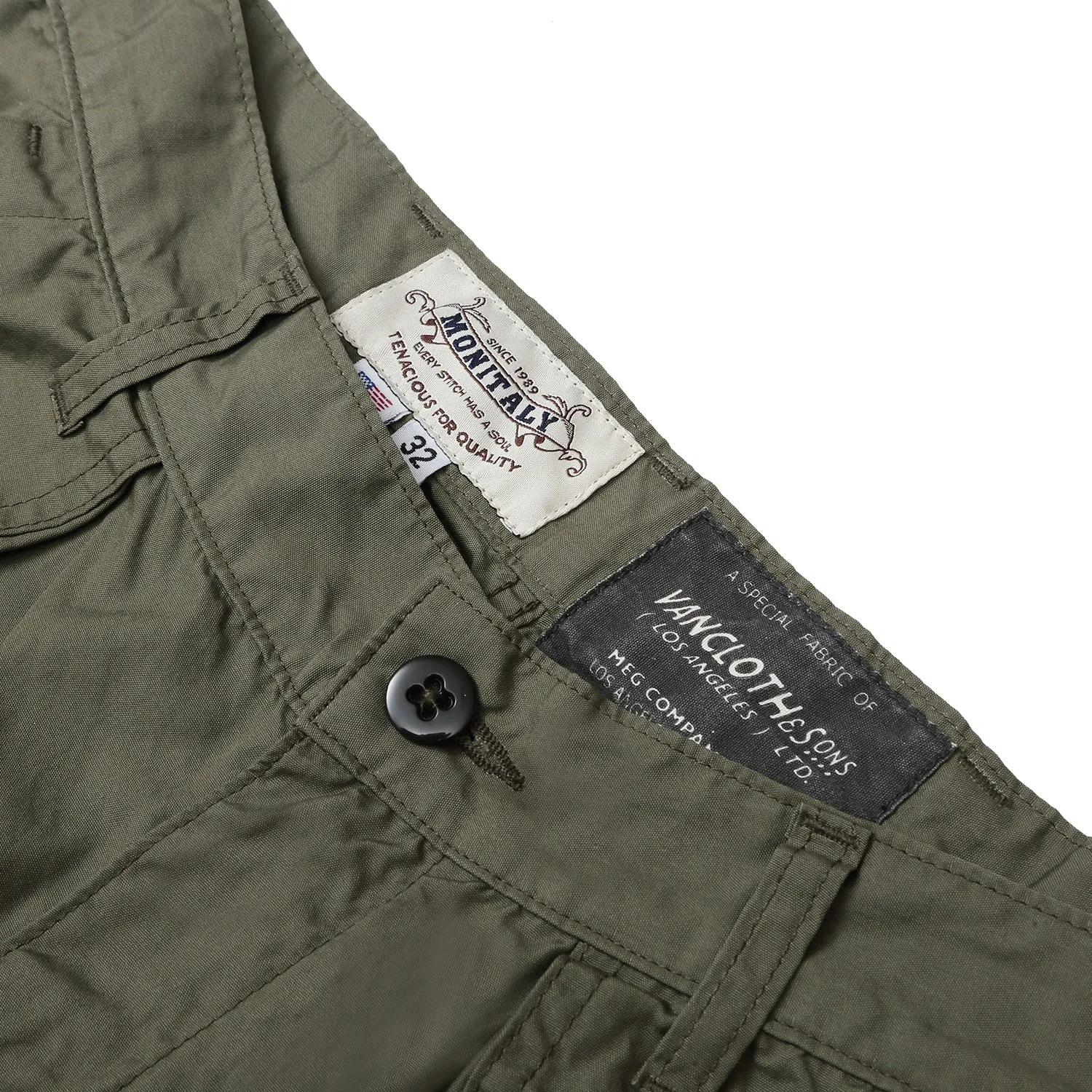 Monitaly - Utility Pants - Olive