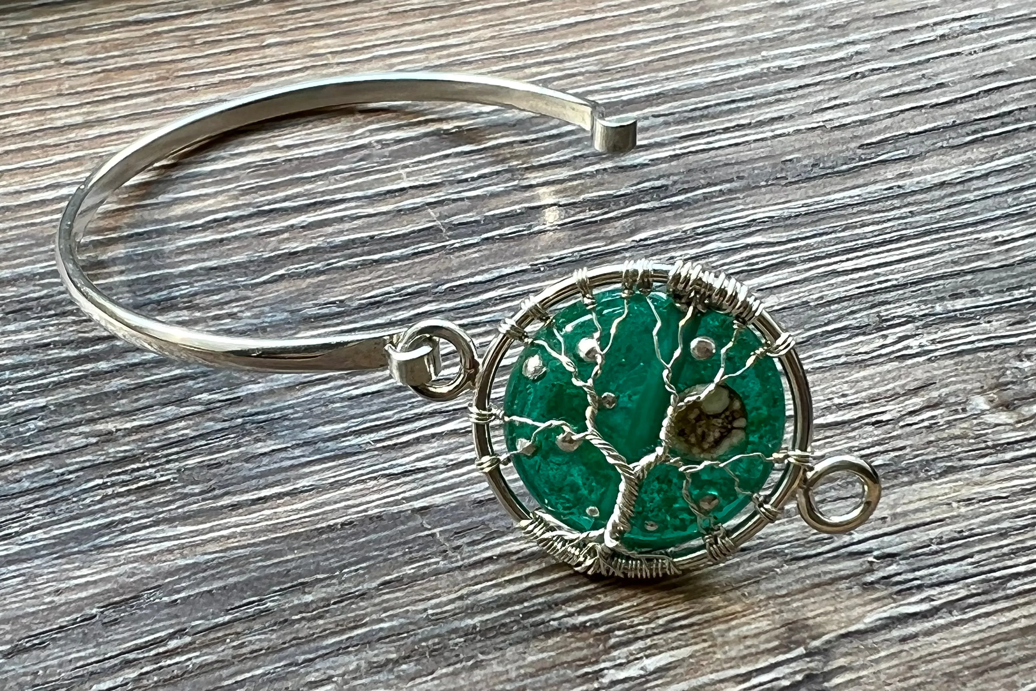 Moon and Stars Tree of Life Bracelet with Cremains