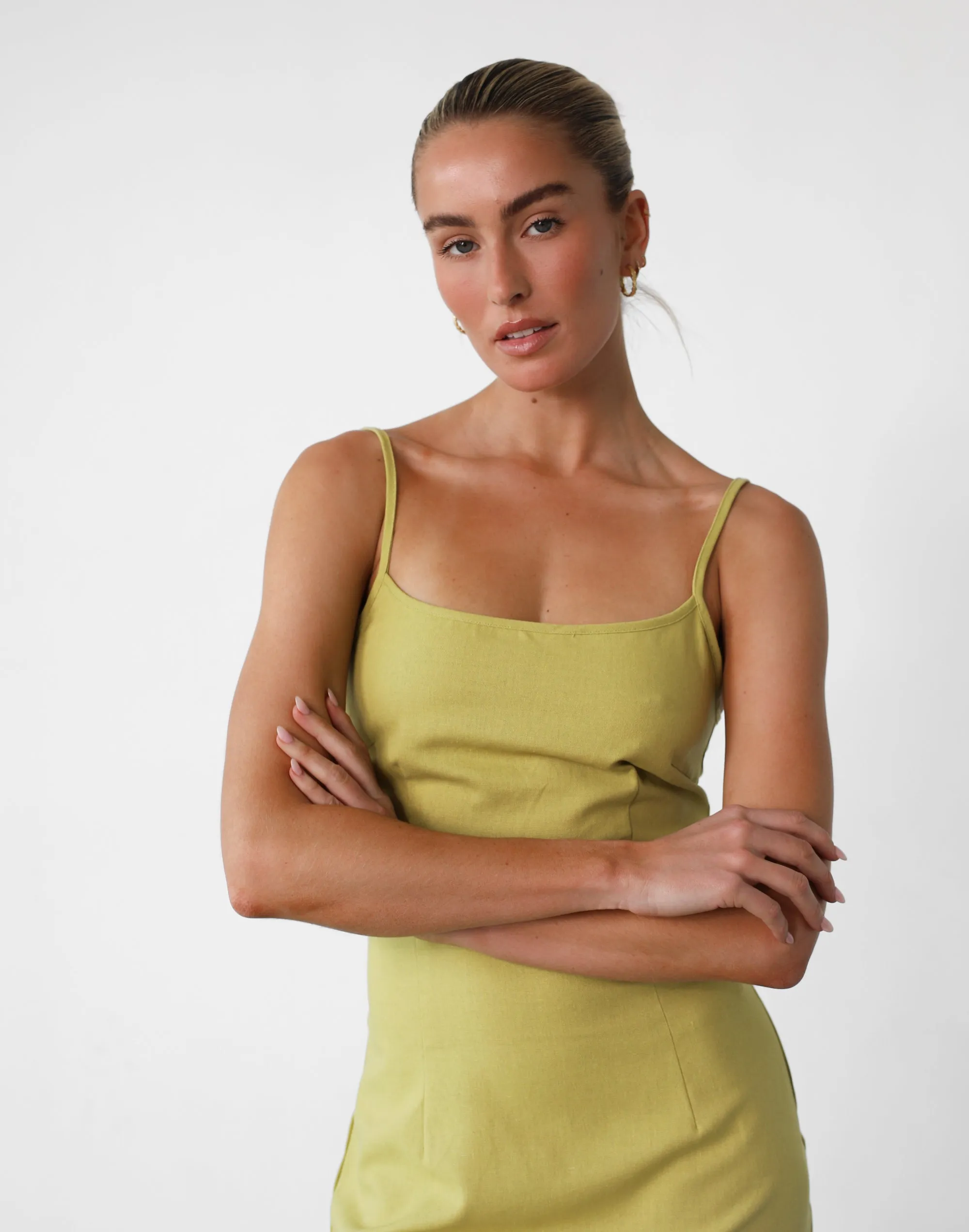 Moscow Mini Dress (Olive)