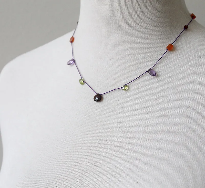 Multi Silks Necklace