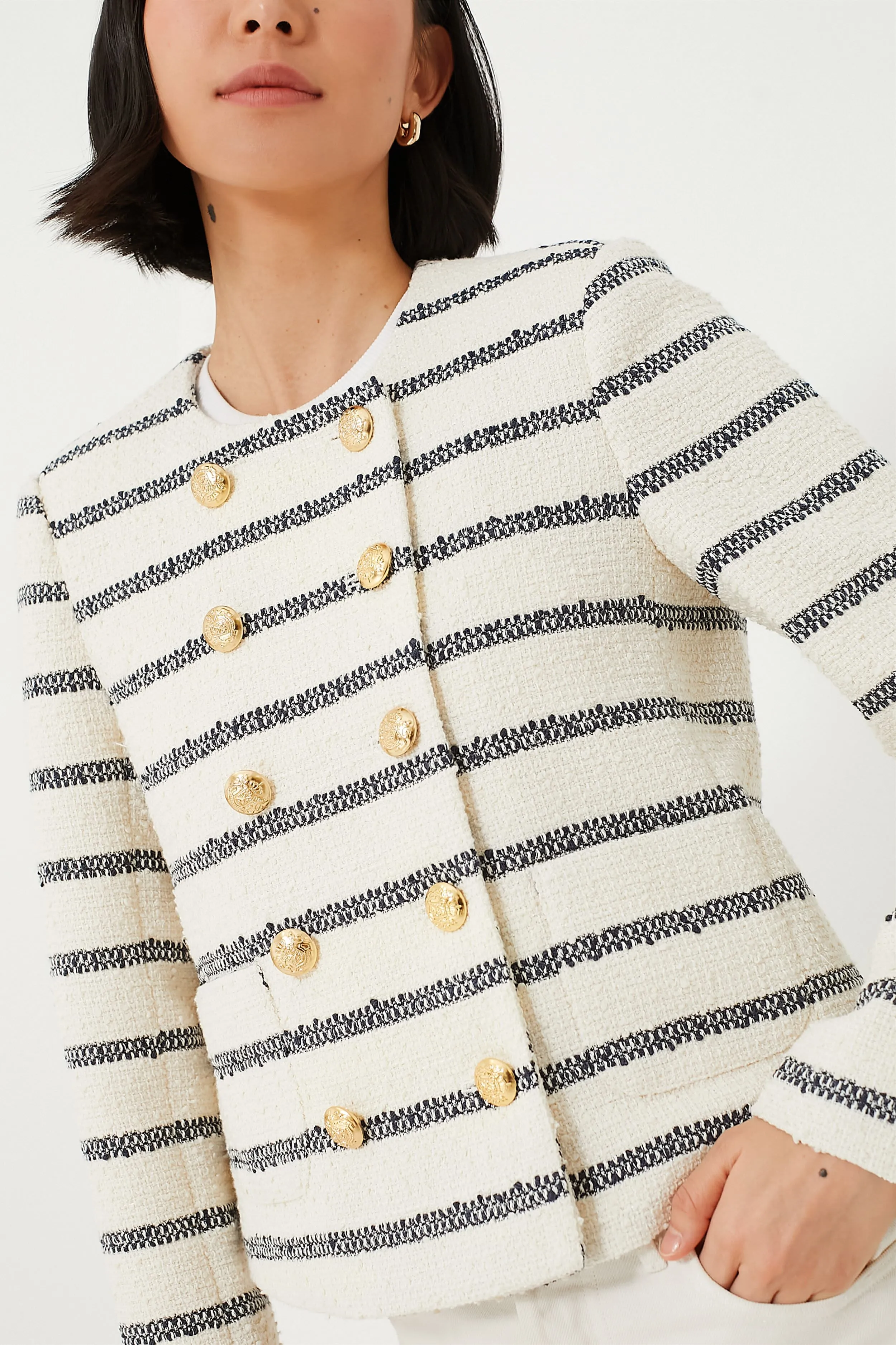 Navy Stripe Marais Jacket