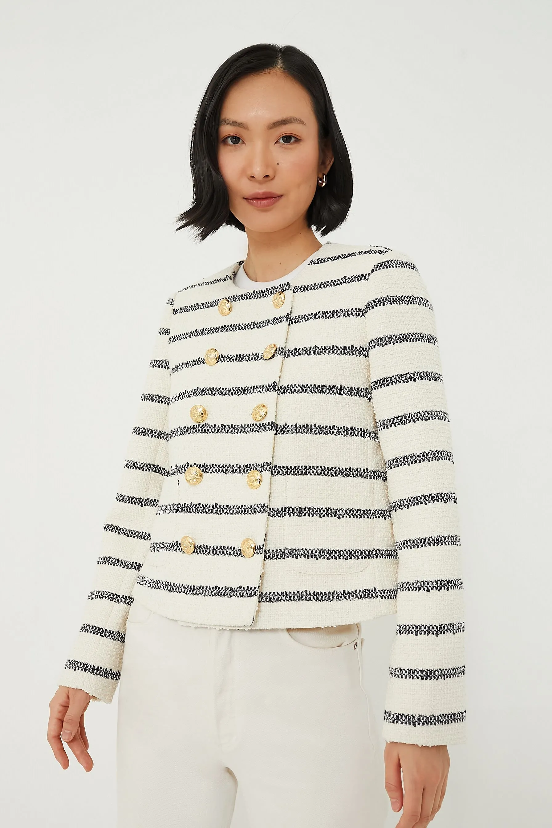 Navy Stripe Marais Jacket