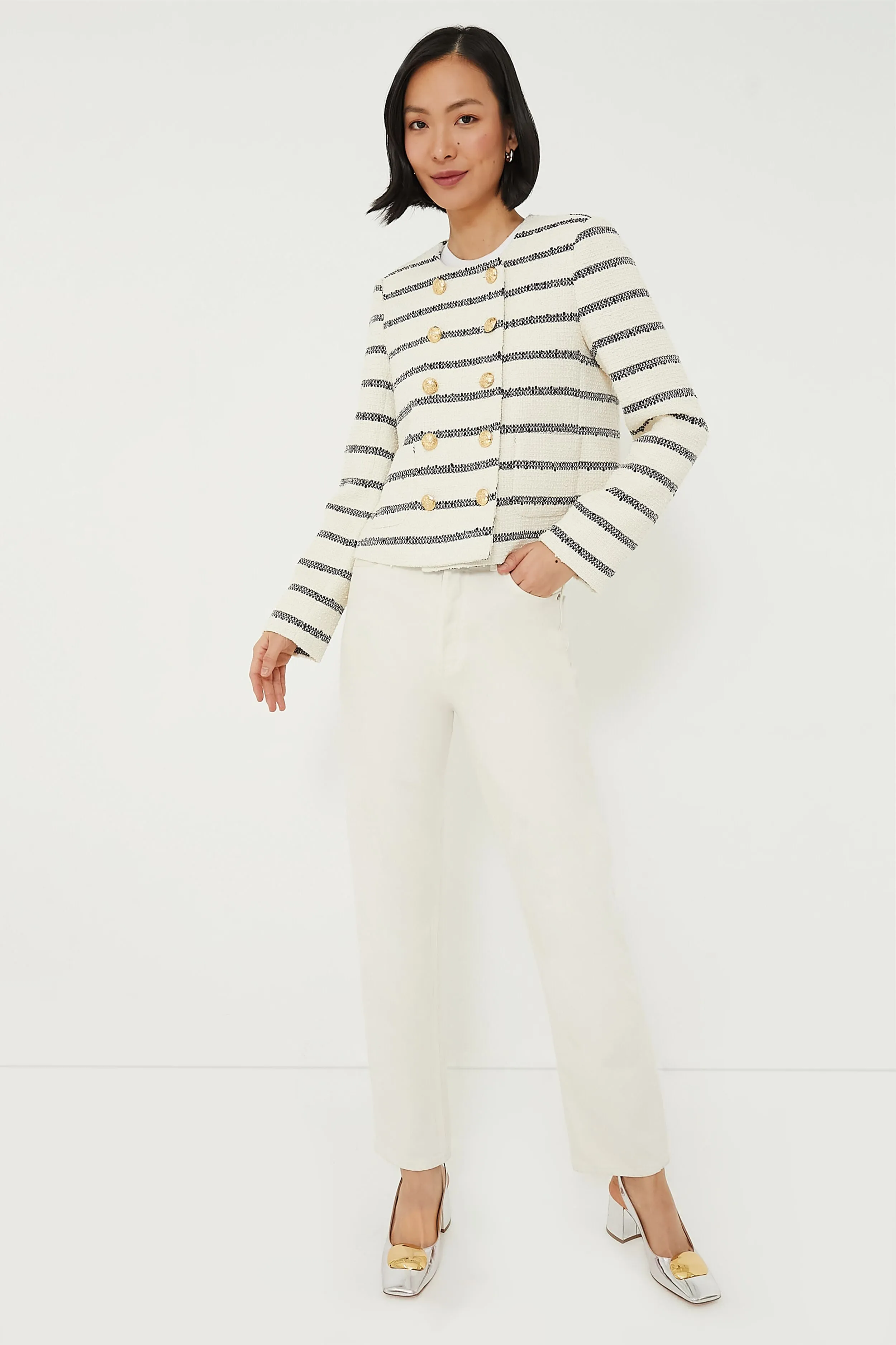 Navy Stripe Marais Jacket