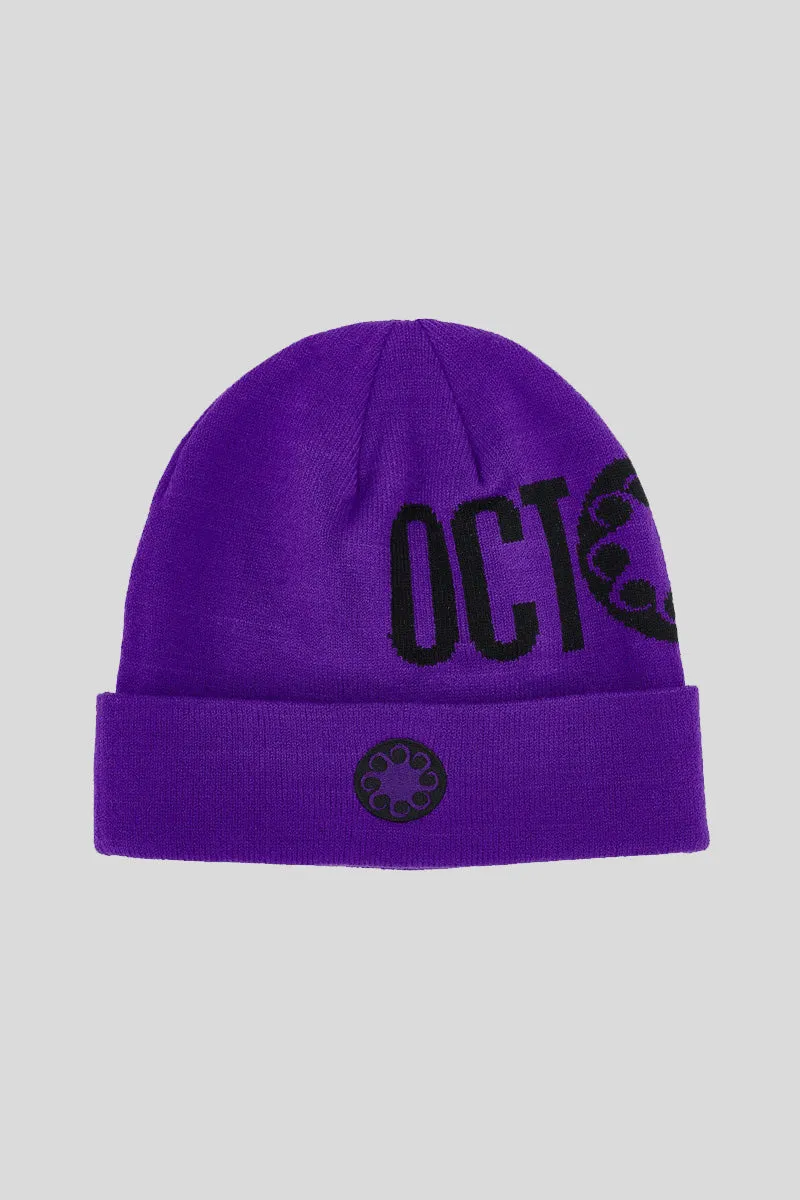 Octopus Logo Beanie - Purple