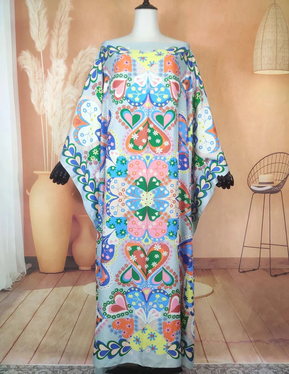 Oversized African Kaftan Dress for Women Elegant Bohemian Style Casual Wear