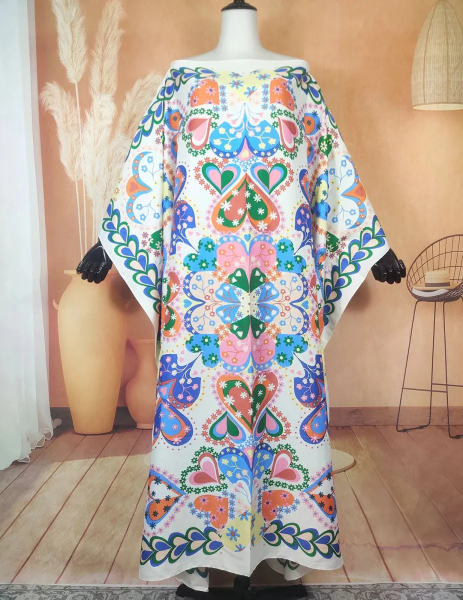 Oversized African Kaftan Dress for Women Elegant Bohemian Style Casual Wear