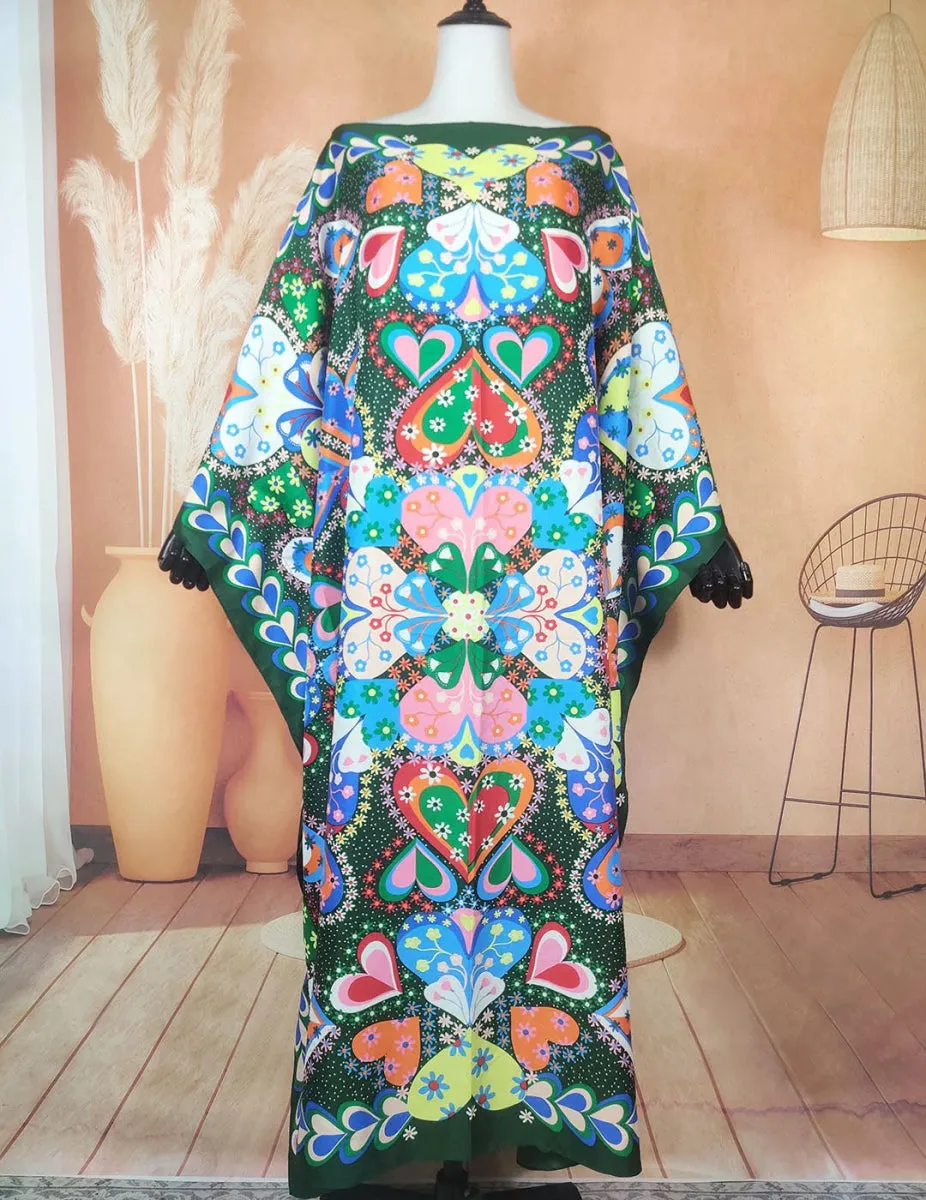 Oversized African Kaftan Dress for Women Elegant Bohemian Style Casual Wear