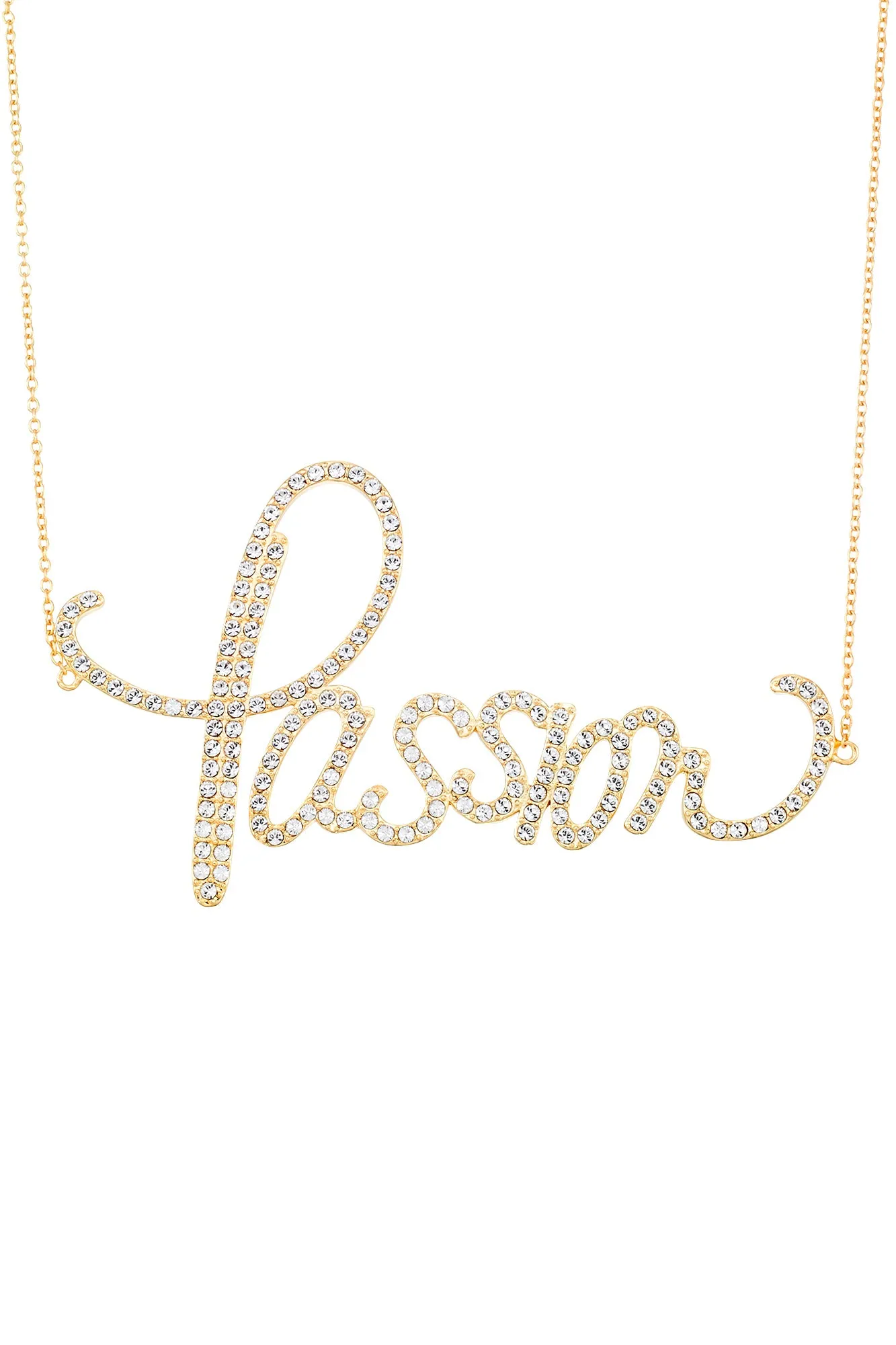 Passion Nameplate Necklace - Extra Large