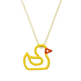 PATITO ENAMEL YELLOW NECKLACE