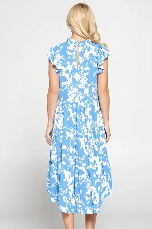 Penelope Tiered Floral Midi Dress