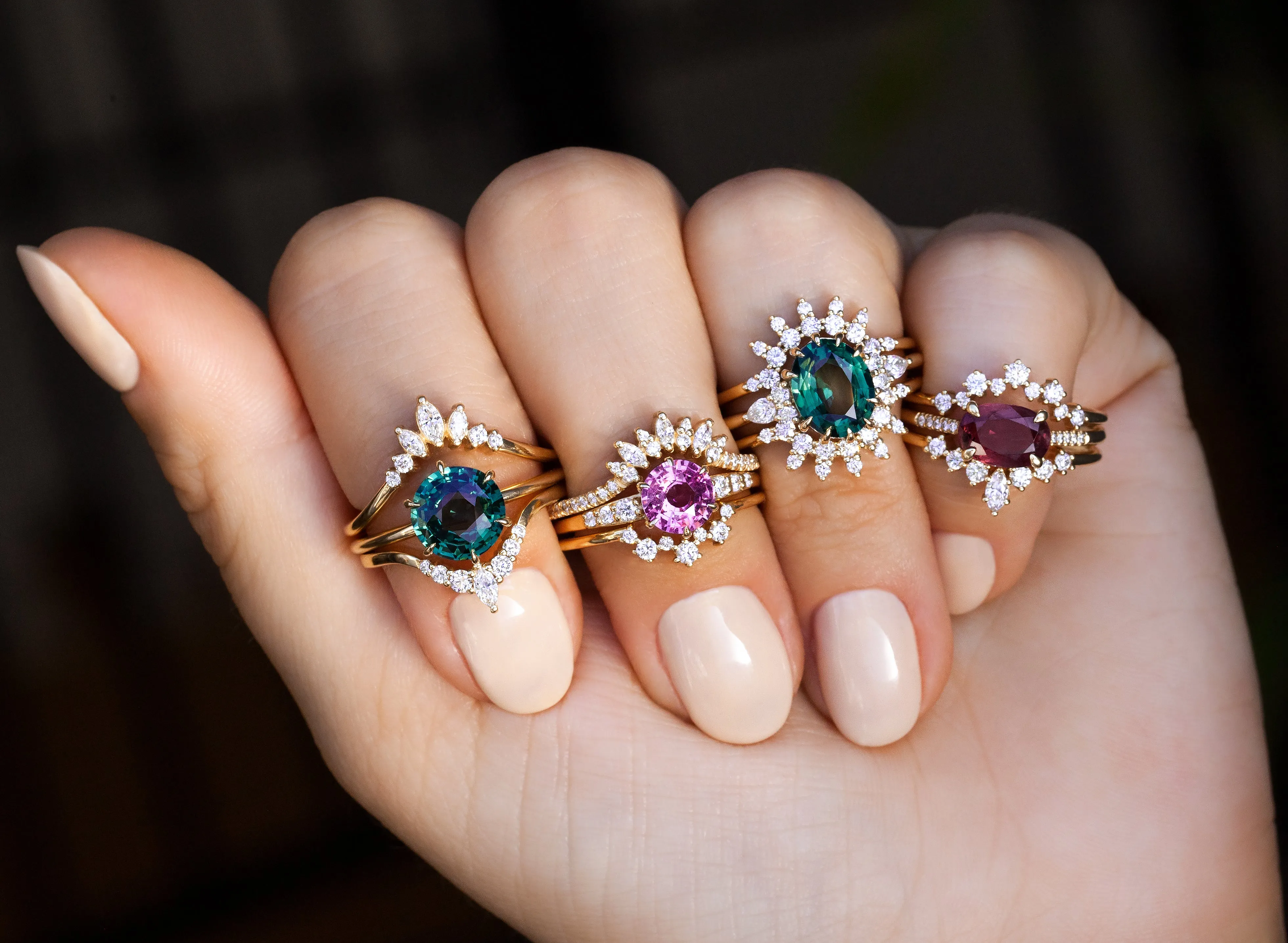 Petite Dahlia Ring (Ready to Ship)