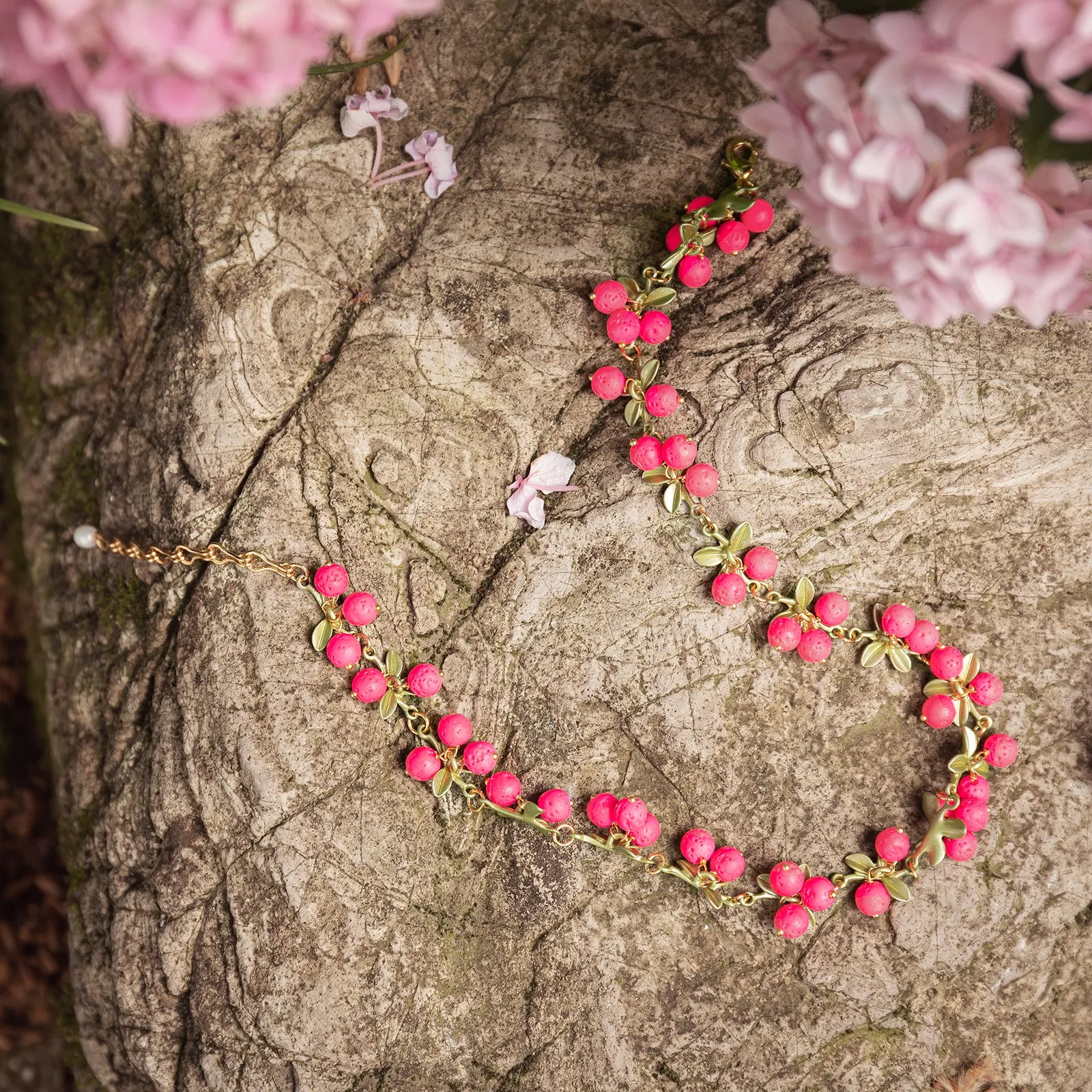 Pink Berry Necklace