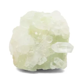 Prehnite - in Quartz Cluster