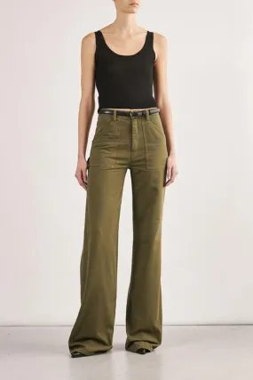 Quentin Pant - Olive Green