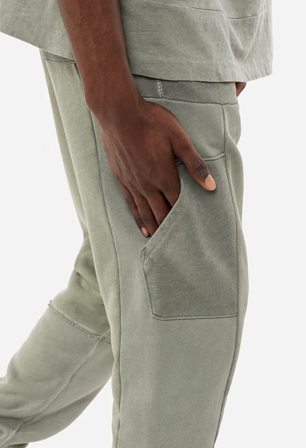 Reconstructed LA Sweatpants / Washed Sage