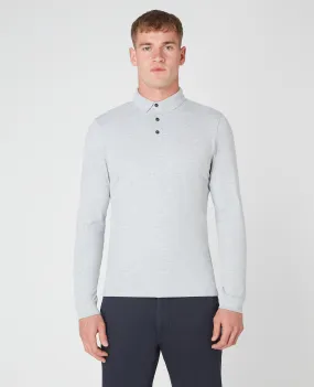 REMUS UOMO Cotton Stretch Polo Shirt/Grey - New AW23