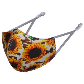 SALE! Cow Print with Sunflower NGIL Lifestyle Face Mask