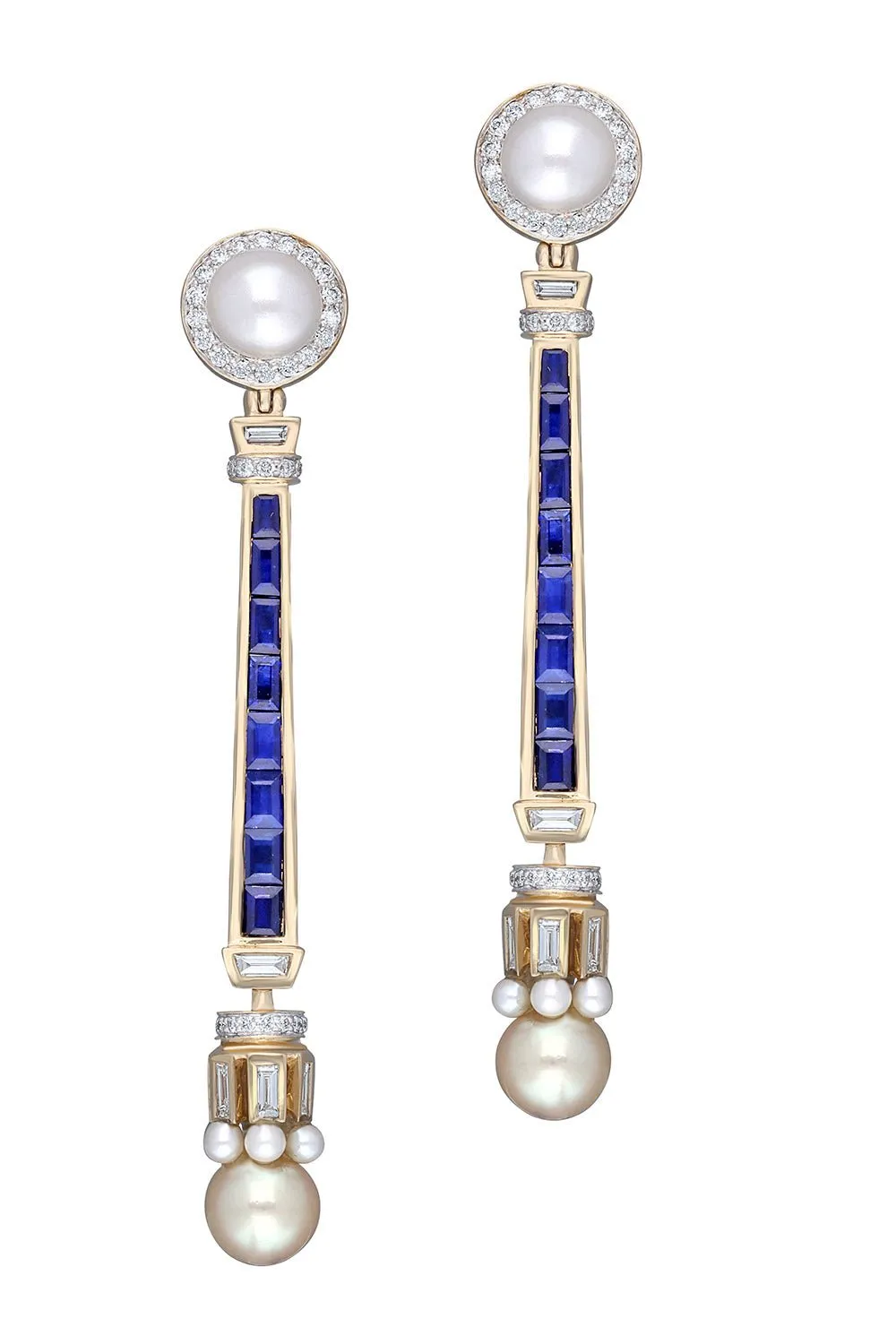 Sapphire Line Nurr Earrings