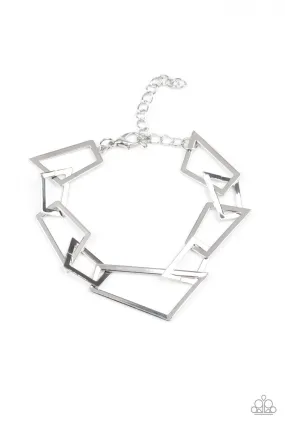 Shattered Shine Silver-Bracelet