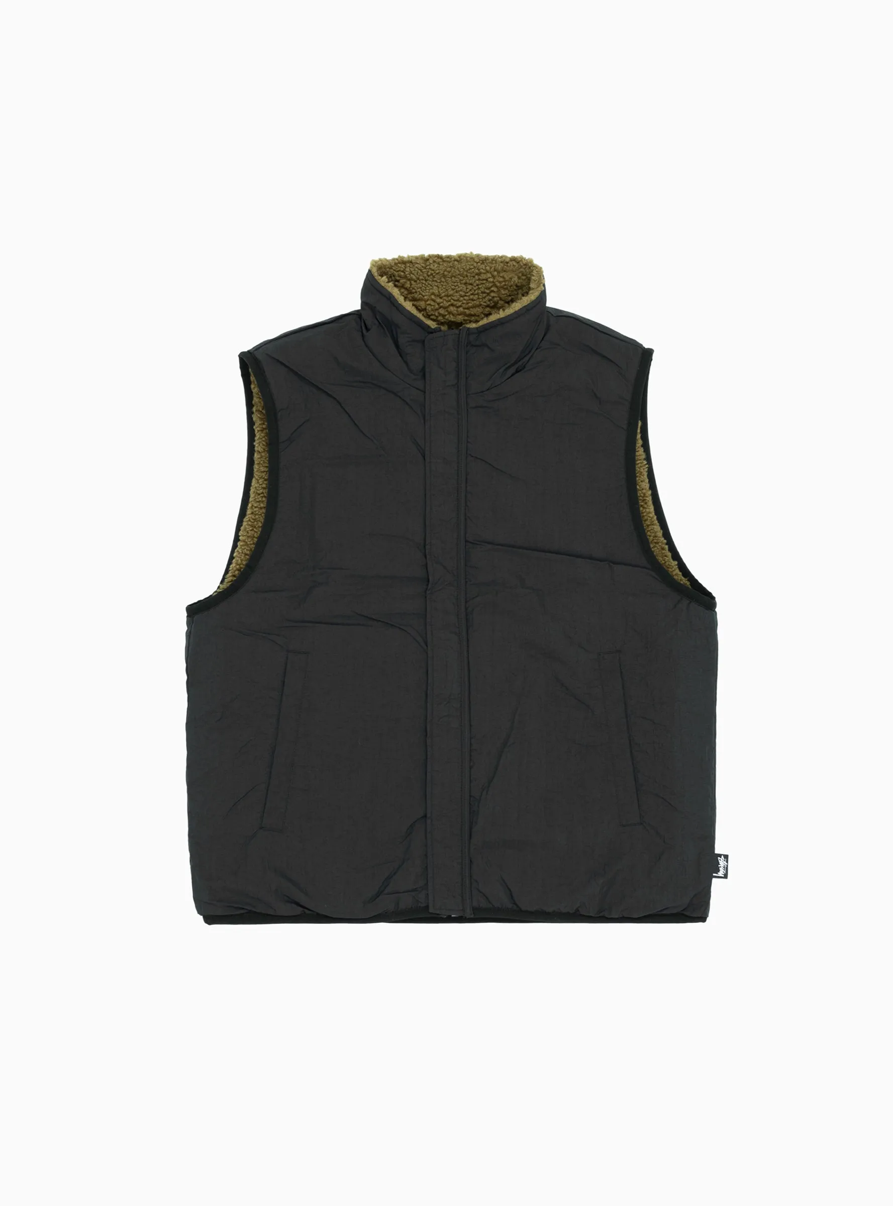 Sherpa Reversible Vest Olive