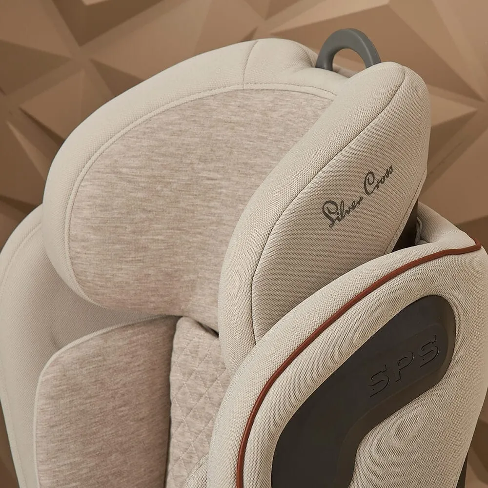 Silver Cross Discover i-Size Booster Seat - Almond