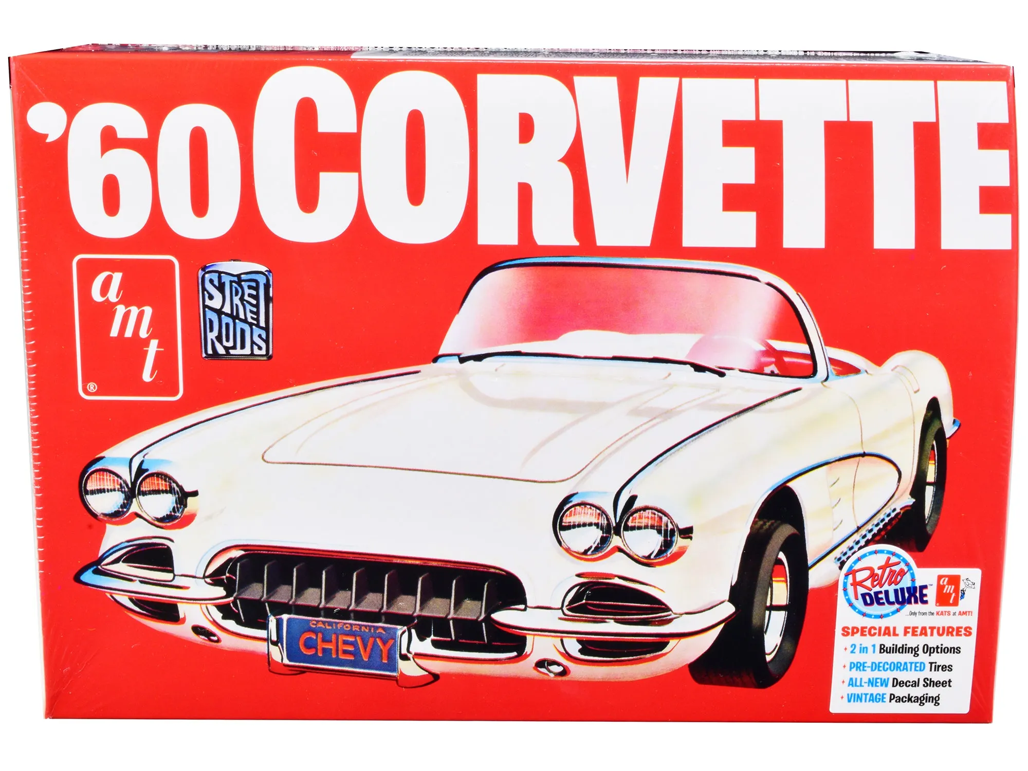 Skill 2 Model Kit 1960 Chevrolet Corvette Street Rods 1/25 Scale Model by AMT